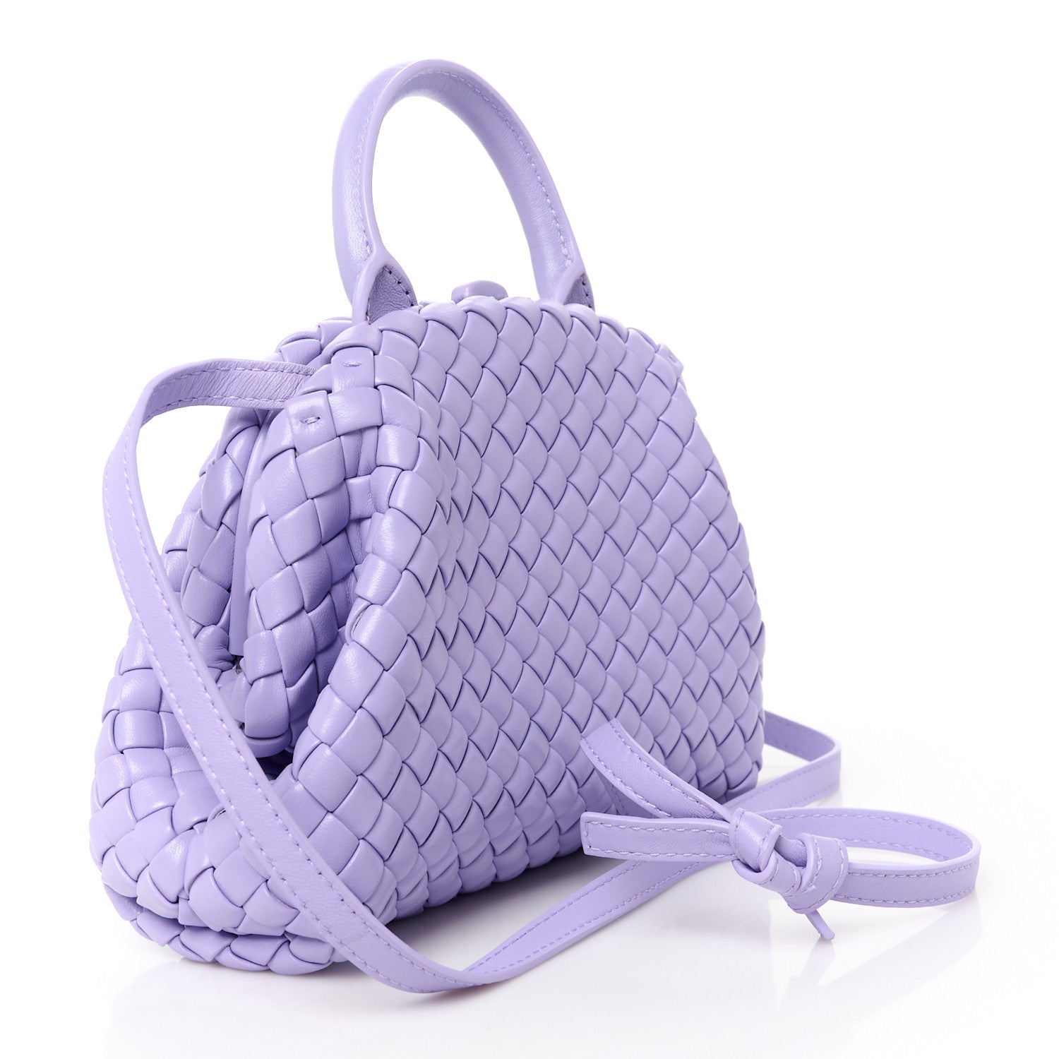 Bottega Veneta Nappa Intreccio Mini Padded Handle Bag Wisteria 3 of 9