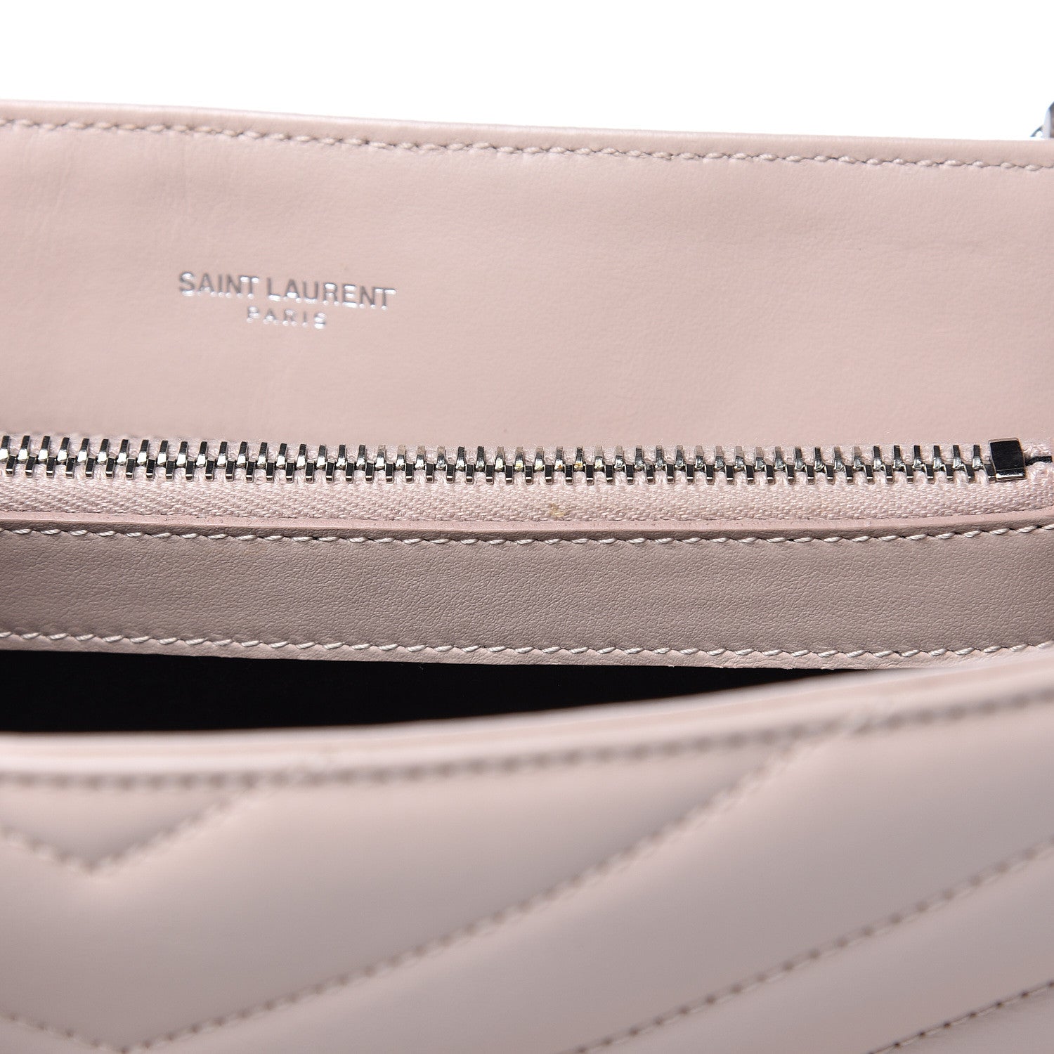 Saint Laurent Calfskin Y Quilted Monogram Medium Loulou Chain Satchel Rose Antic 11 of 11