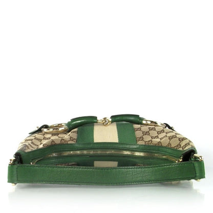 Gucci Monogram Large Horsebit Web Shoulder Bag 4 of 9