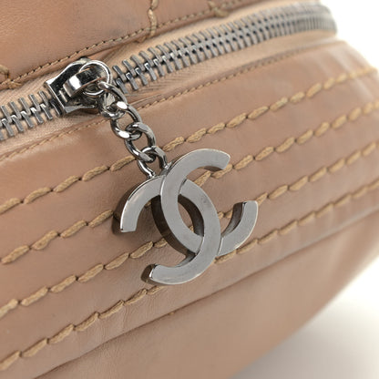 Chanel Lambskin Stitched Expandable Tote Beige 15 of 16