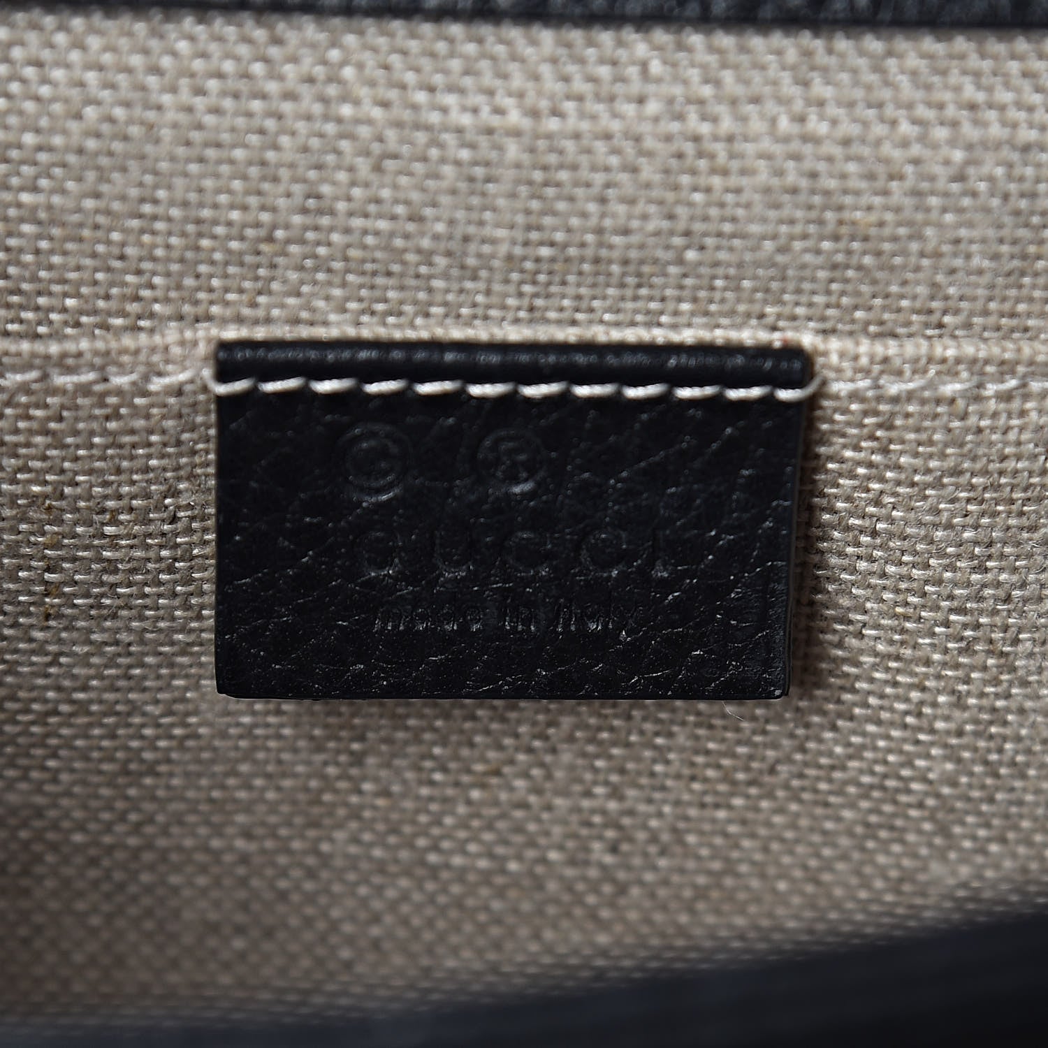 Gucci Dollar Calfskin Small Interlocking G Shoulder Bag Black 6 of 10
