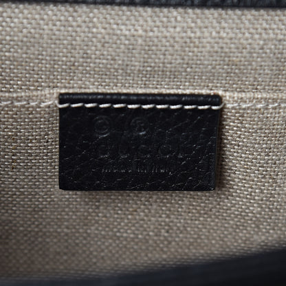 Gucci Dollar Calfskin Small Interlocking G Shoulder Bag Black 6 of 10
