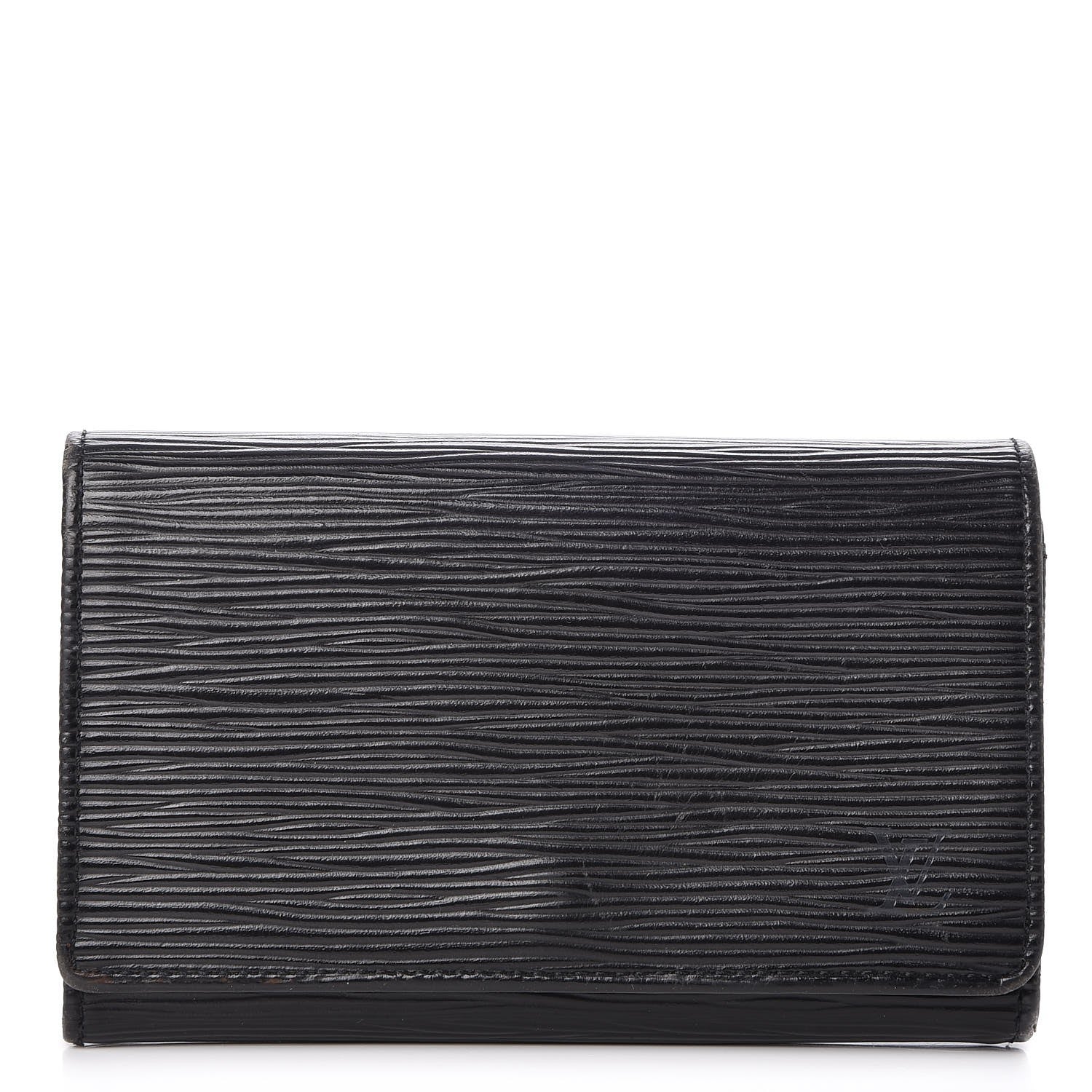 Louis Vuitton Epi Porte-Monnaie Billets Tresor Wallet Black 1 of 8