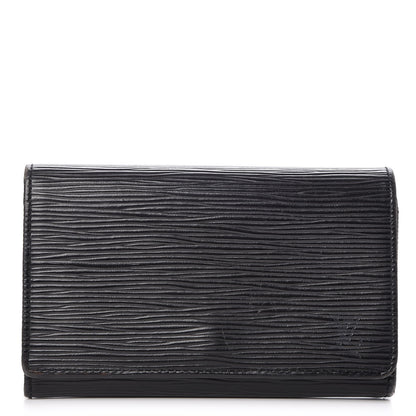 Louis Vuitton Epi Porte-Monnaie Billets Tresor Wallet Black 1 of 8