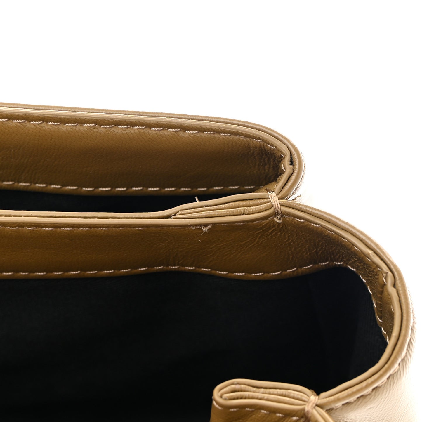 Calfskin Alix Soft Flap Chain Shoulder Bag Toffee