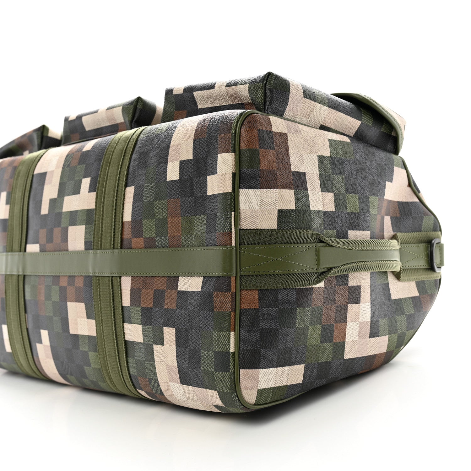 Louis Vuitton Damoflage Studded LV Trail Keepall Bandouliere 55 Green 8 of 8