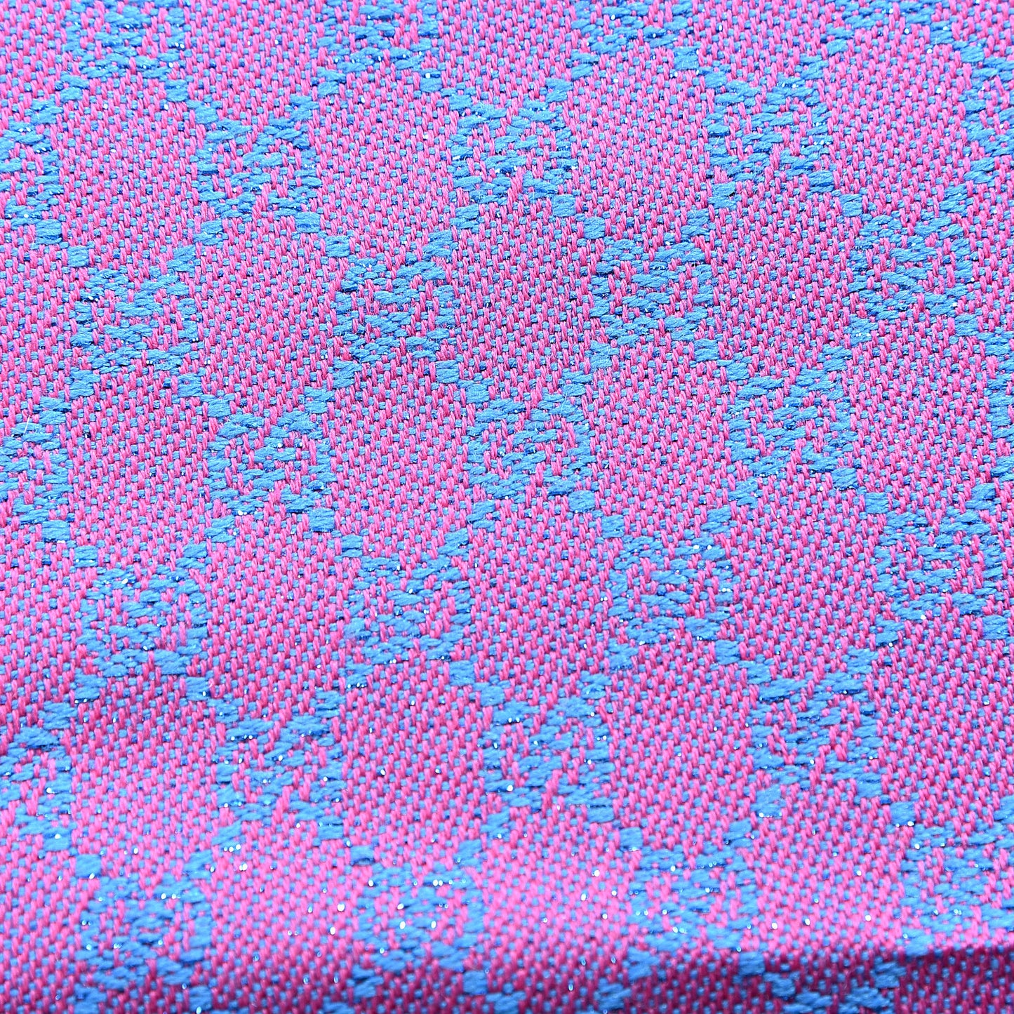 Wool Lame Jacquard GG Monogram Stenlux Scarf Fuxia Sky Blue