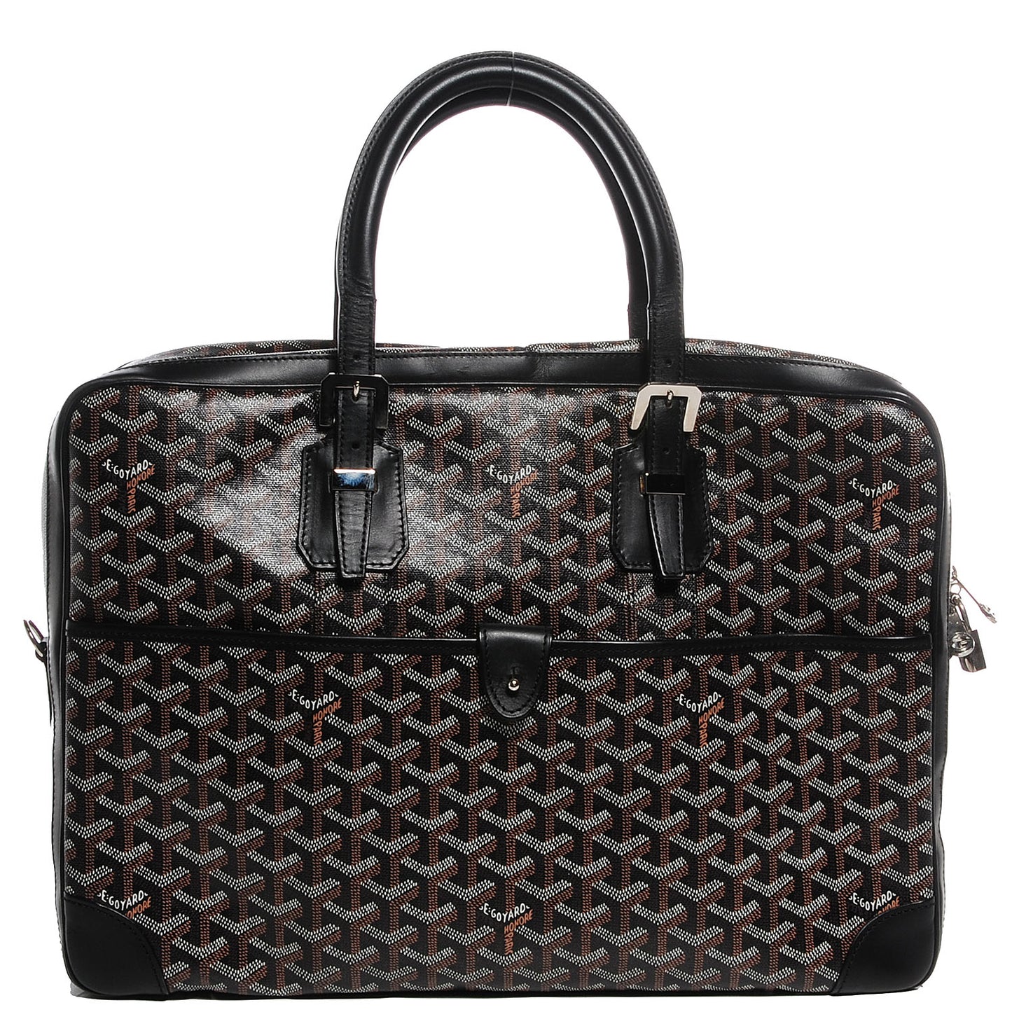 Goyardine Diplomat 24 Hour Briefcase Black