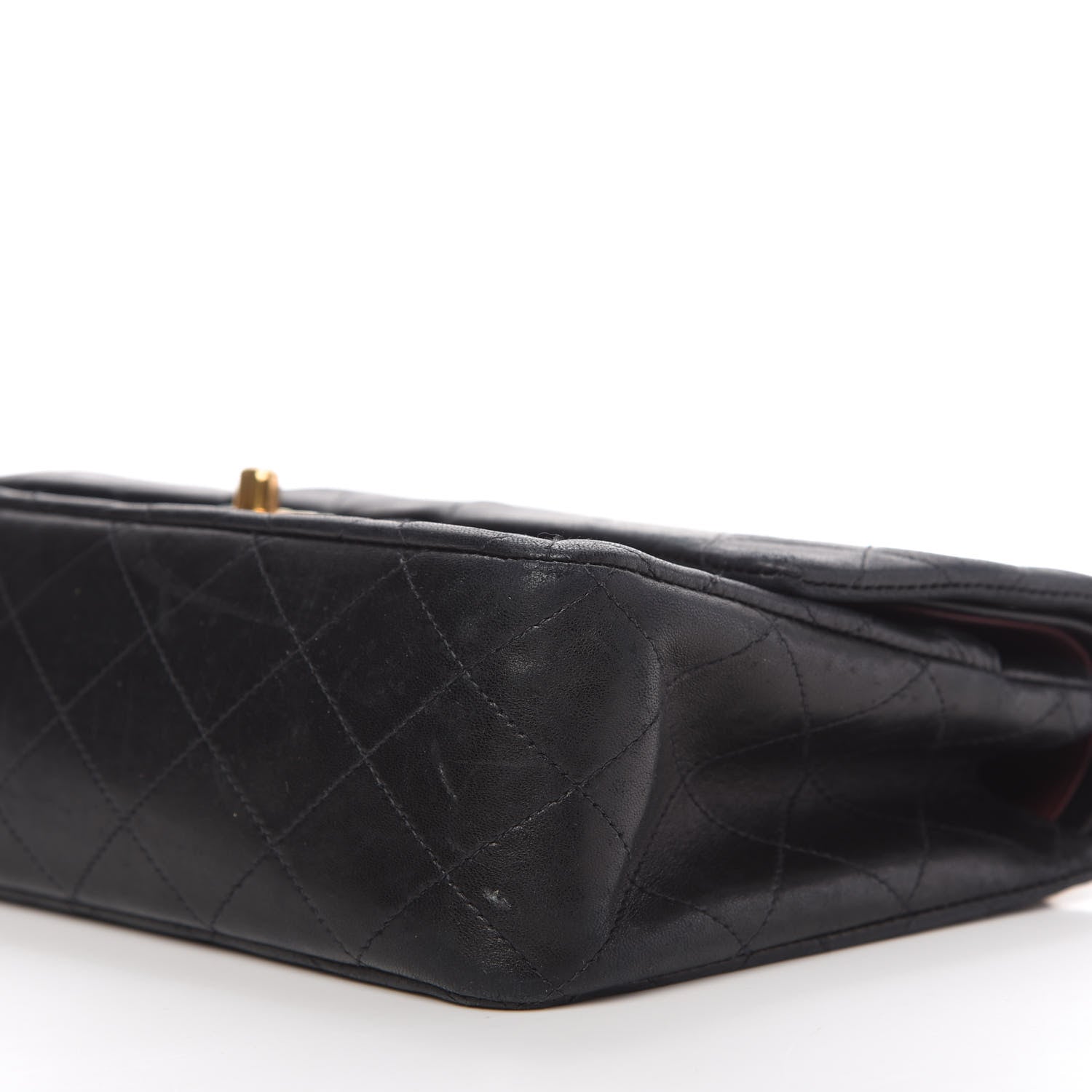 Chanel Lambskin Quilted Medium Double Flap Black 7 of 10