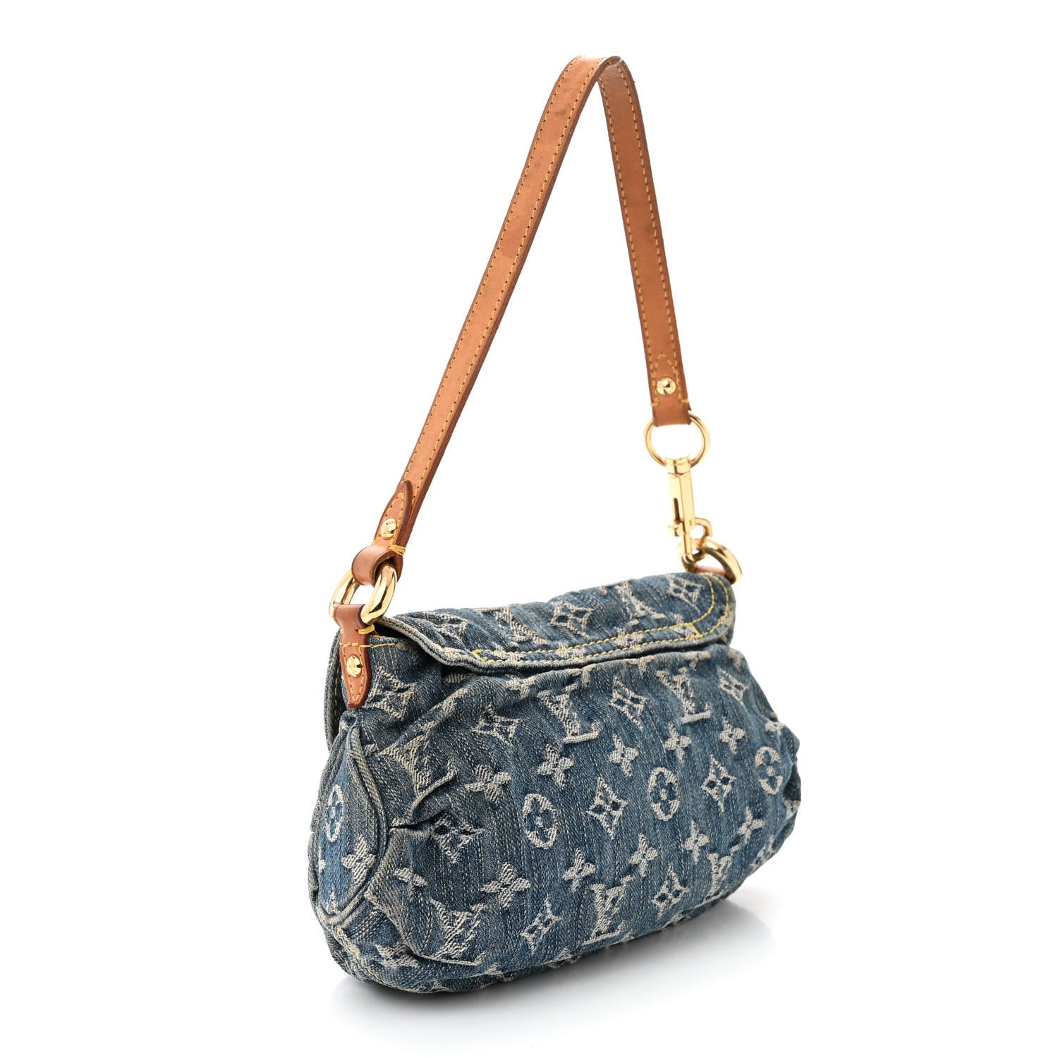 Louis Vuitton Monogram Denim Mini Pleaty Blue 3 of 10