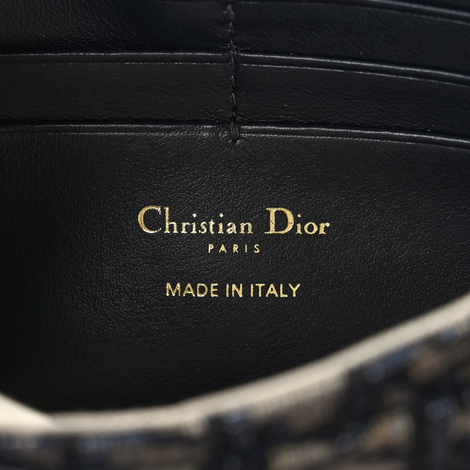 Christian Dior Oblique Saddle Chain Pouch Blue 6 of 9