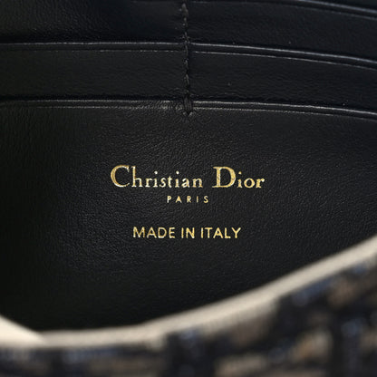 Christian Dior Oblique Saddle Chain Pouch Blue 6 of 9