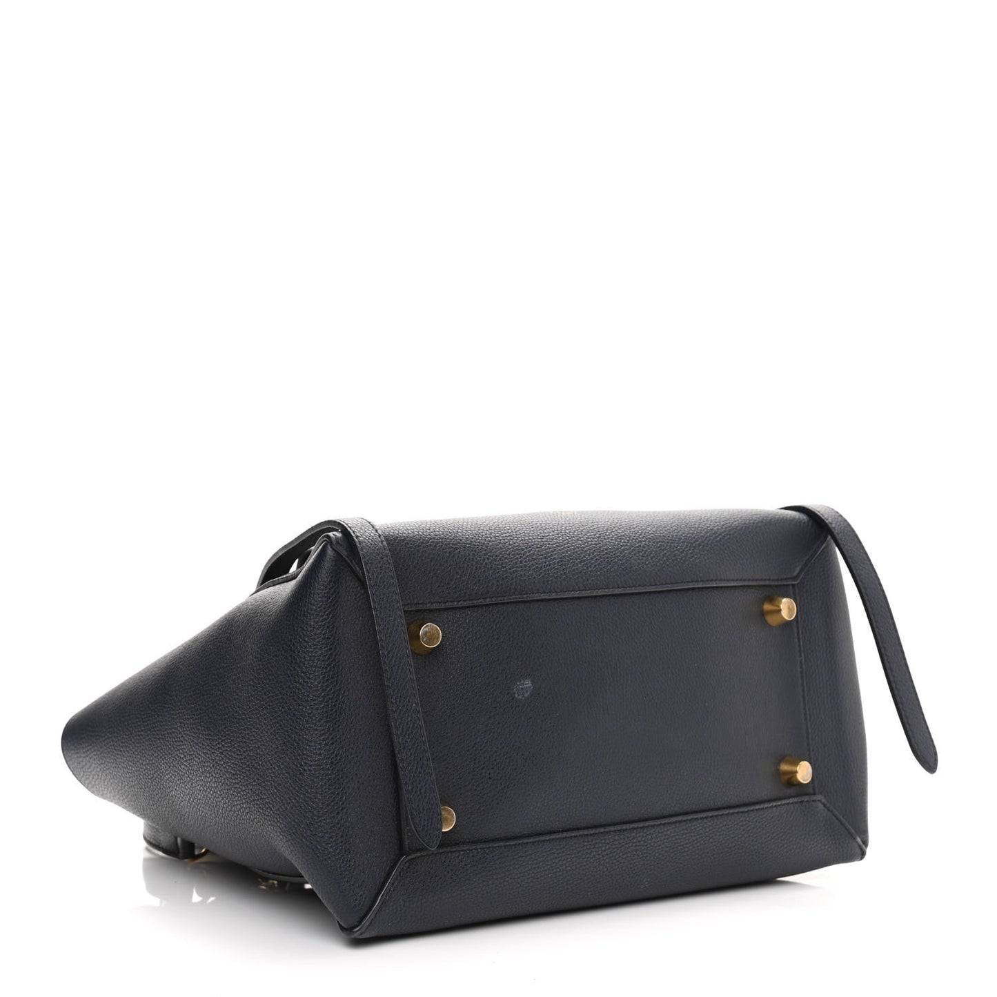 Drummed Calfskin Mini Belt Bag Navy