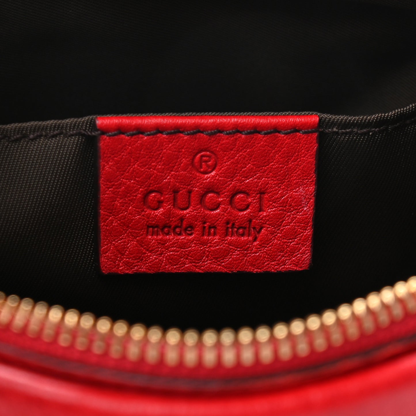 Pebbled Calfskin Soho Cosmetic Case Tabasco Red