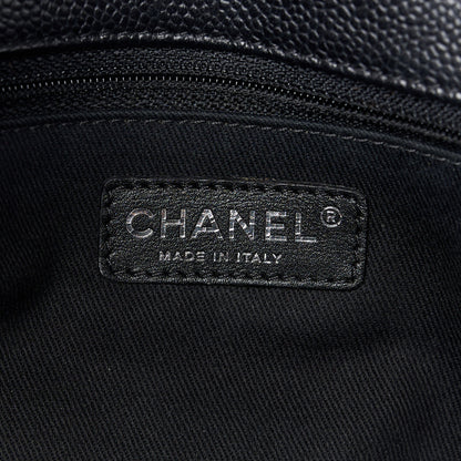 Chanel Caviar Timeless CC Accordion Flap Black 6 of 10