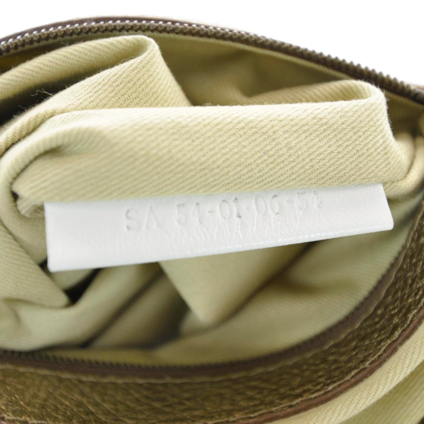 Metallic Calfskin Silverado Hobo Beige
