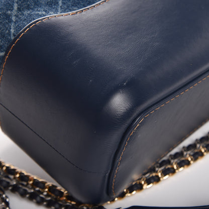 Chanel Denim Calfskin Medium Gabrielle Hobo Blue 12 of 14
