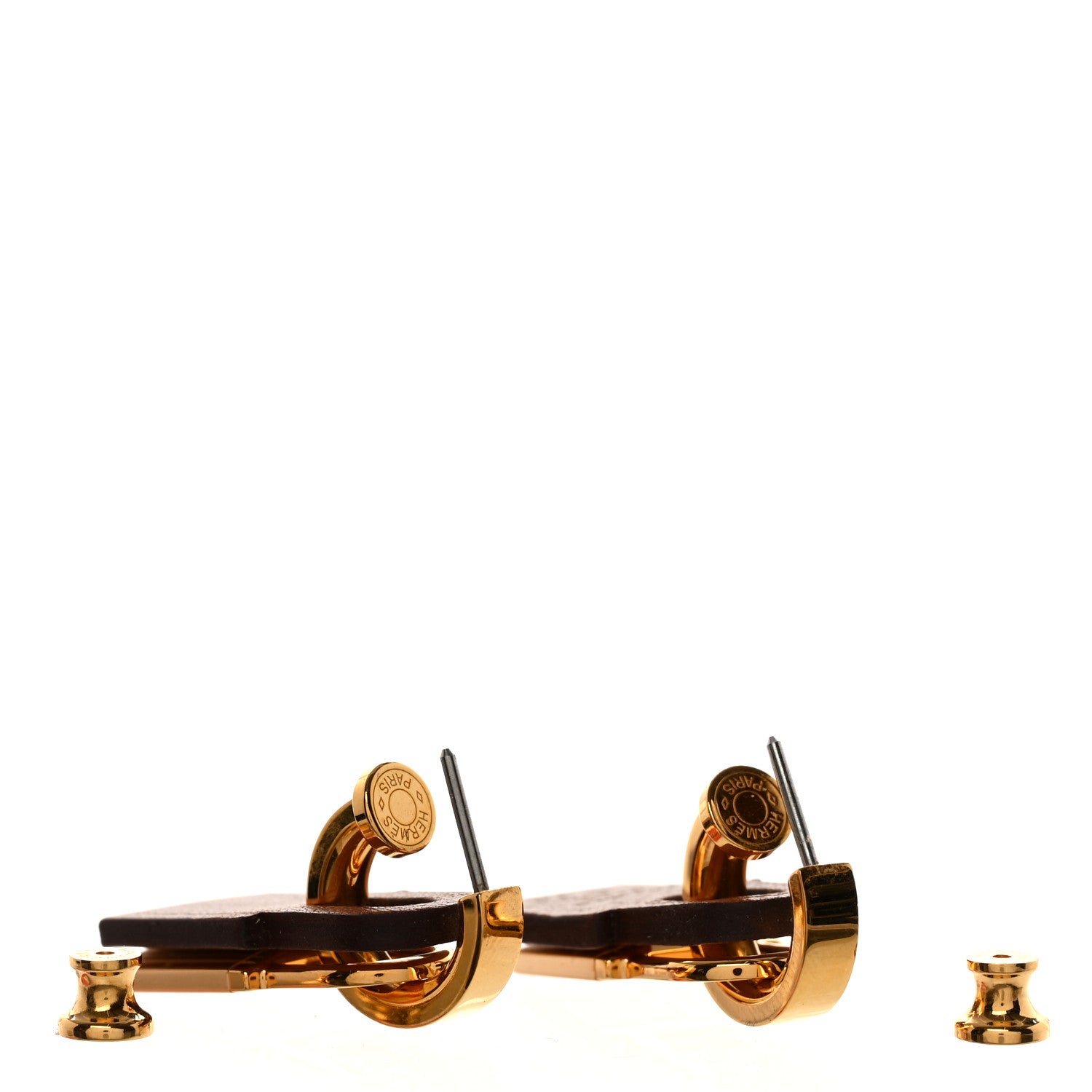 Hermes Gold Swift O'Kelly Earrings Gold 3 of 6