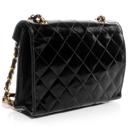 Chanel Patent Envelope Flap Bag Black 3 of 9