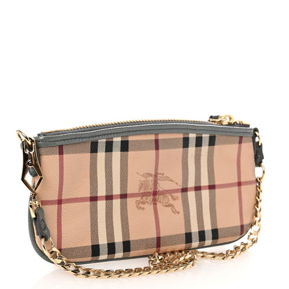 Burberry Haymarket Check Clara Pochette Grey 3 of 11