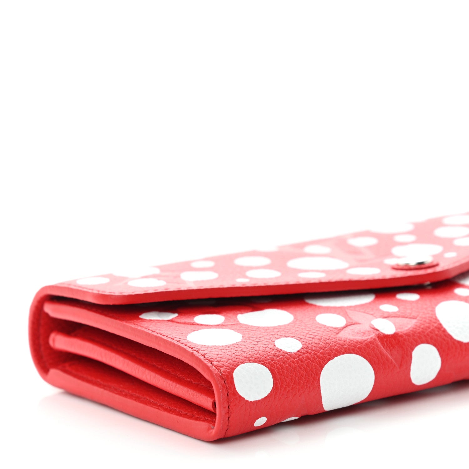 Louis Vuitton LV X YK Empreinte Dots Sarah Wallet Red White 8 of 9