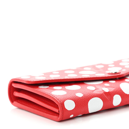 Louis Vuitton LV X YK Empreinte Dots Sarah Wallet Red White 8 of 9