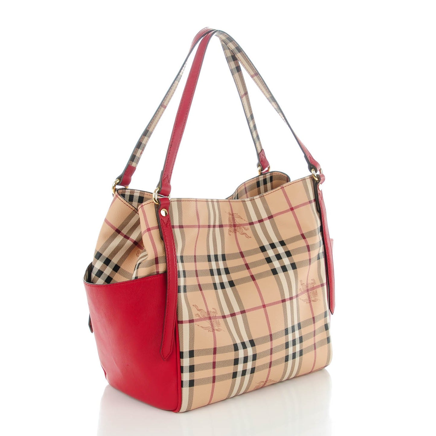 Haymarket Check Small Canterbury Tote Military Red
