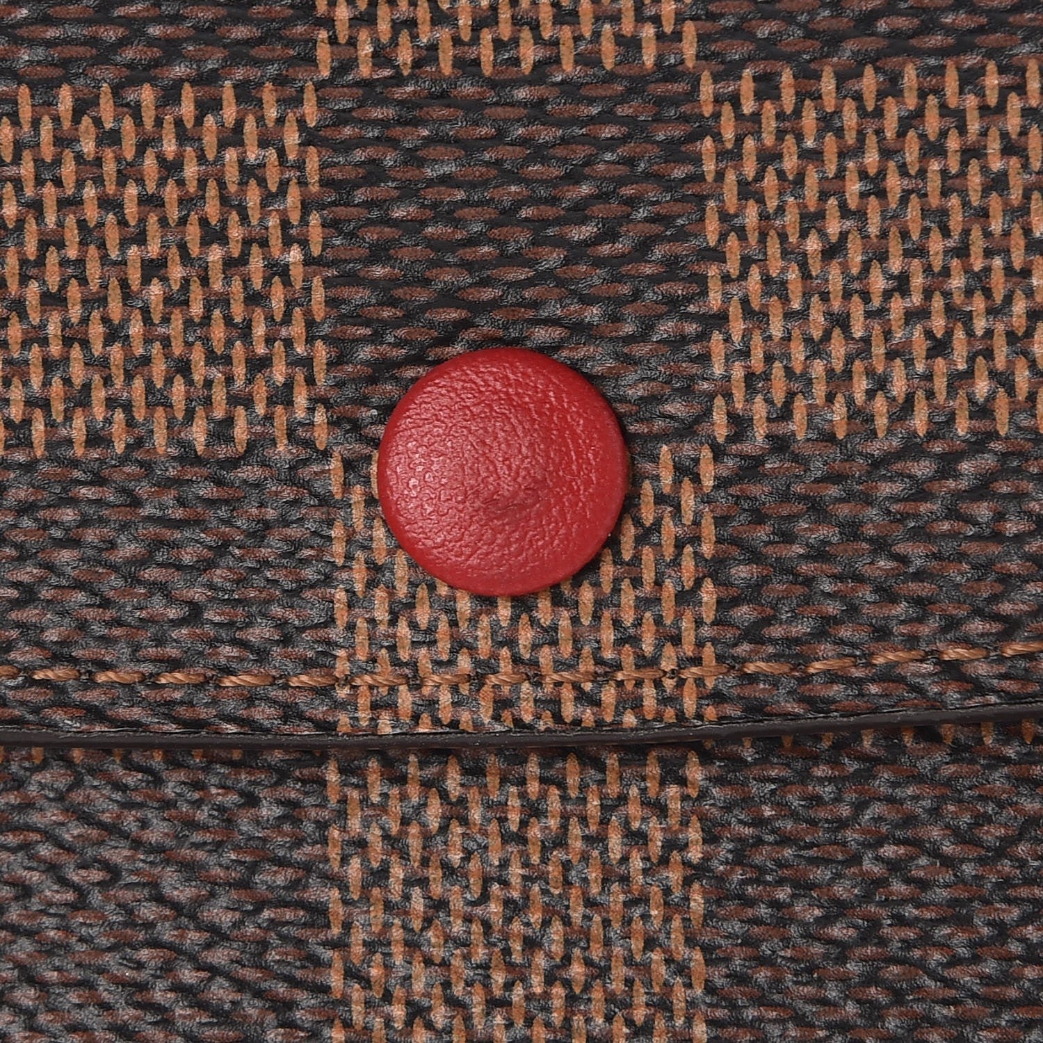 Louis Vuitton Damier Ebene Emilie Wallet Red 8 of 8