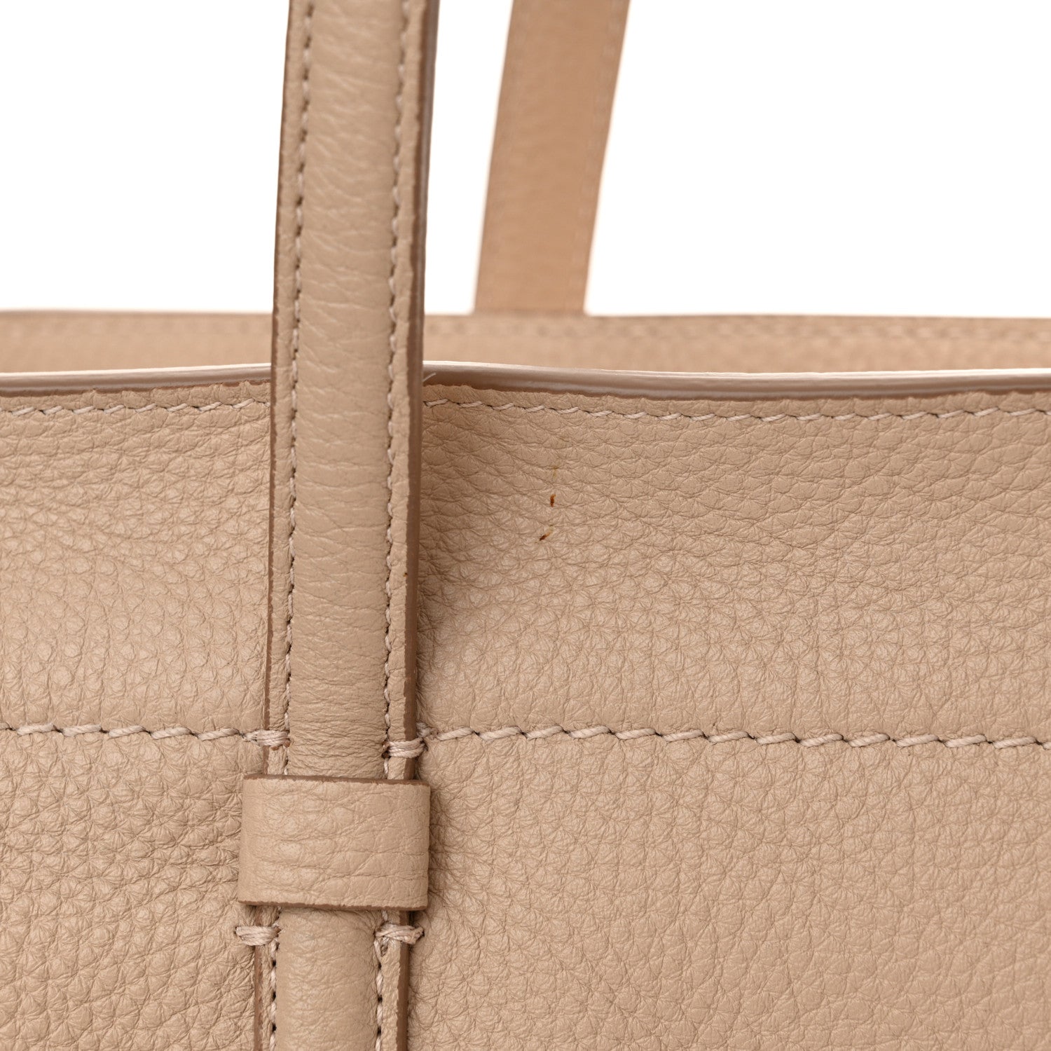 Salvatore Ferragamo Calfskin Double Handle Medium Amy New Bisque 13 of 14