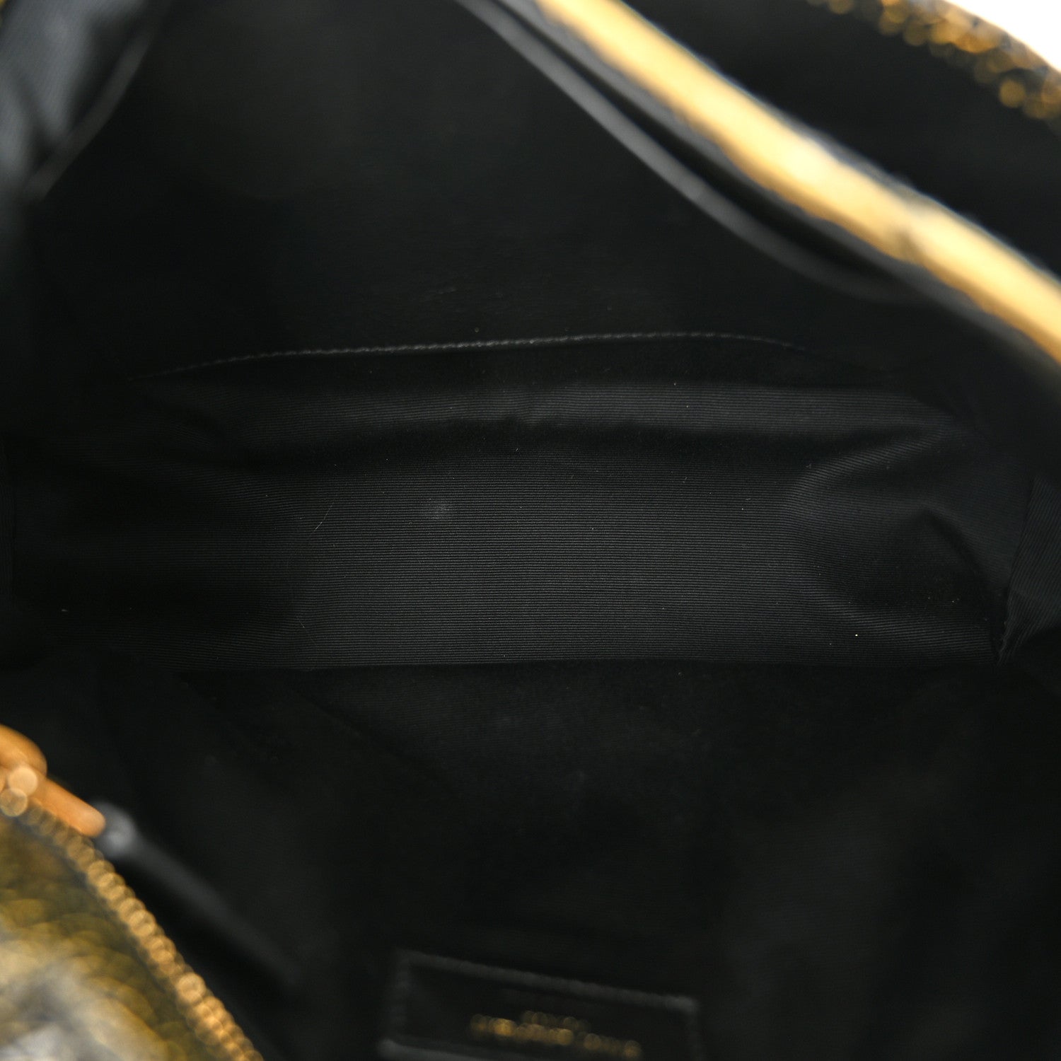Saint Laurent Crinkled Calfskin Matelasse Monogram Medium Niki Chain Satchel  Black Ocra 5 of 10