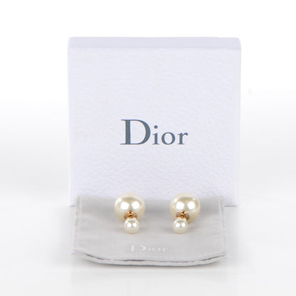 Christian Dior Pearl Mise En Dior Tribal Earrings 3 of 5
