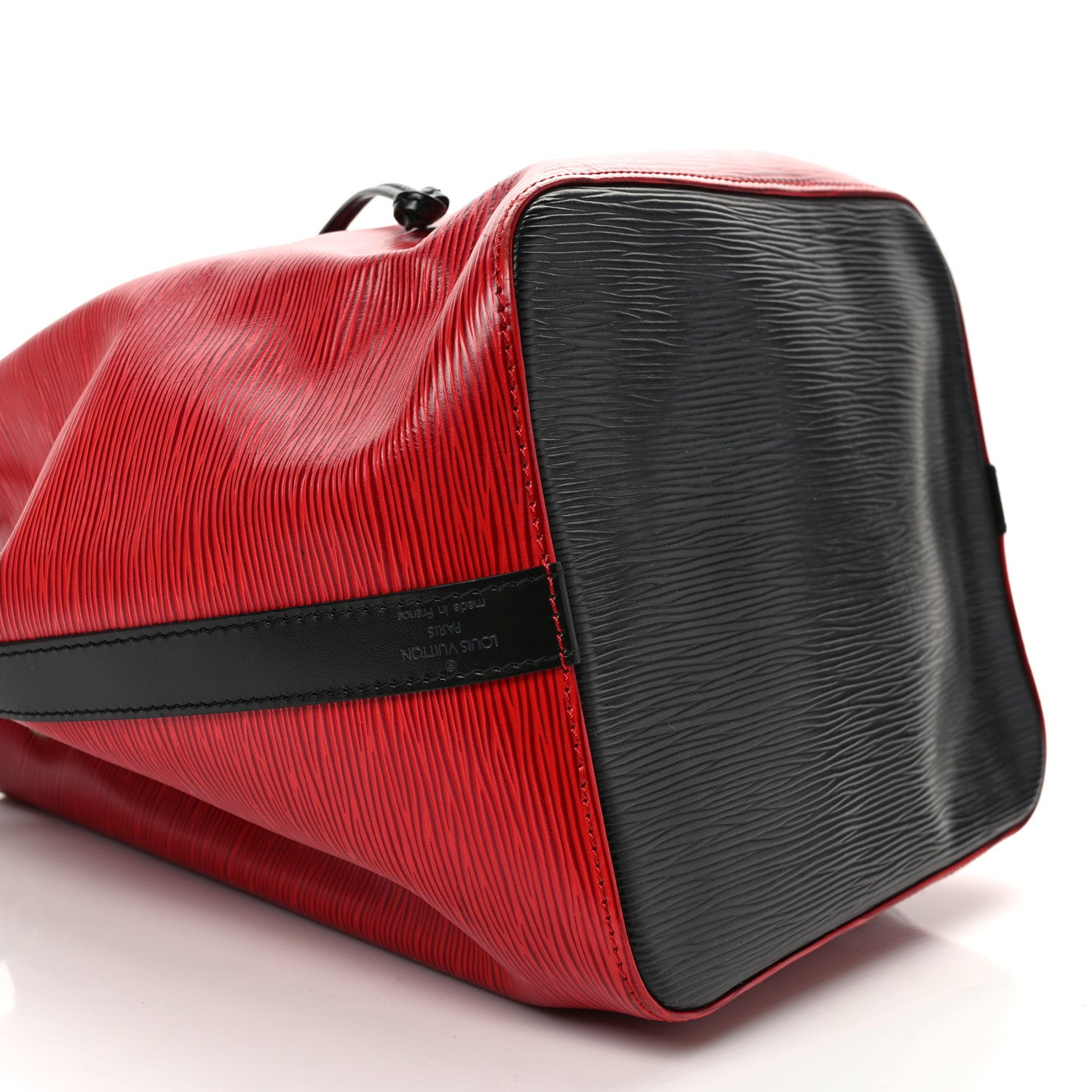 Louis Vuitton Epi Petit Bi-Color Noe Castillan Red Black 7 of 8