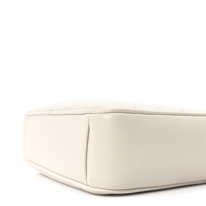 Saint Laurent Lambskin Quilted Le Maillon Chain Strap Crossbody Crema Soft 10 of 10