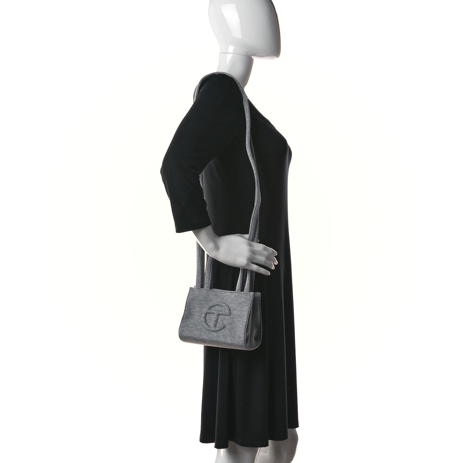 Telfar X UGG Fleece Small Shopping Bag Heather Grey 2 of 10