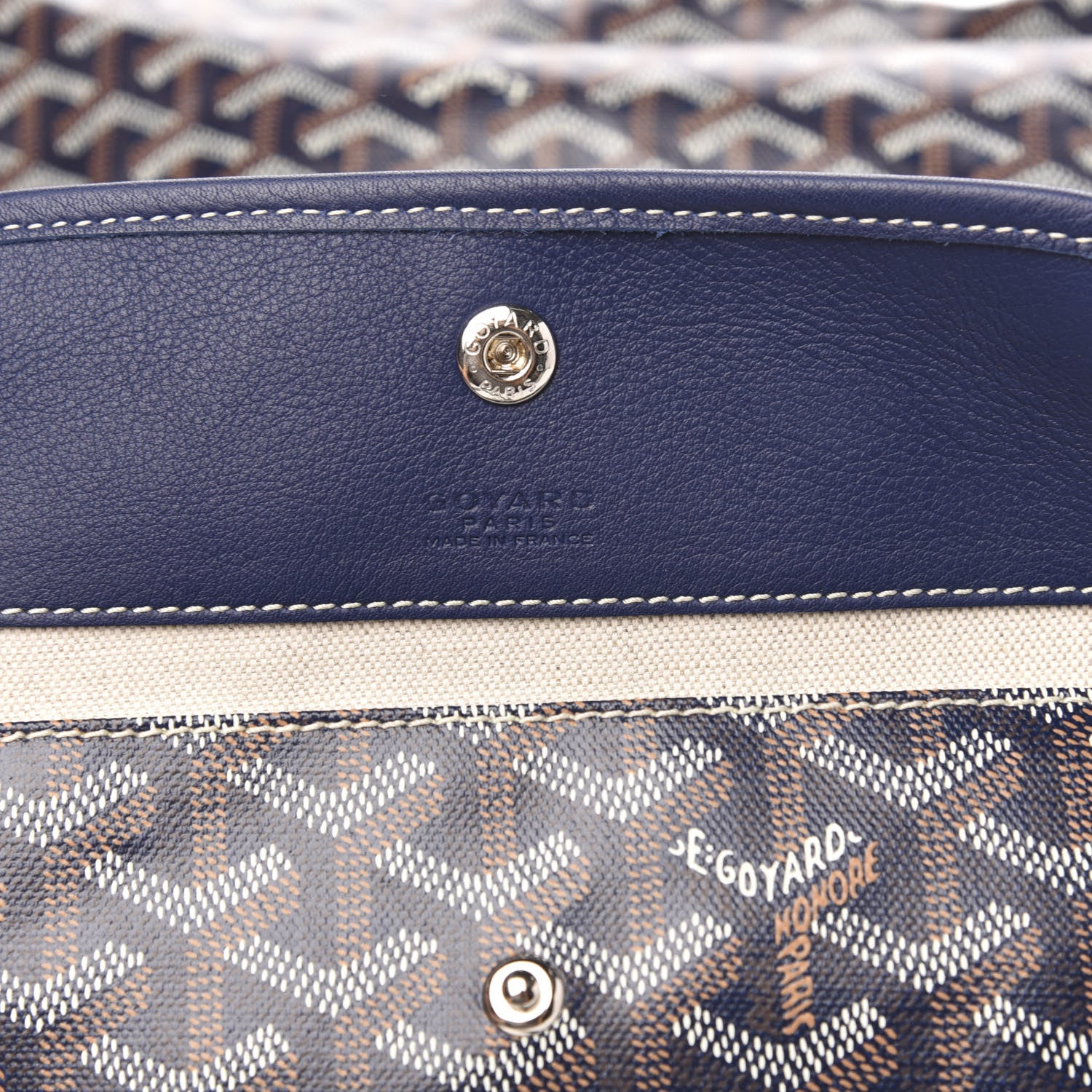 Goyard Goyardine Saint Louis GM Navy 6 of 8