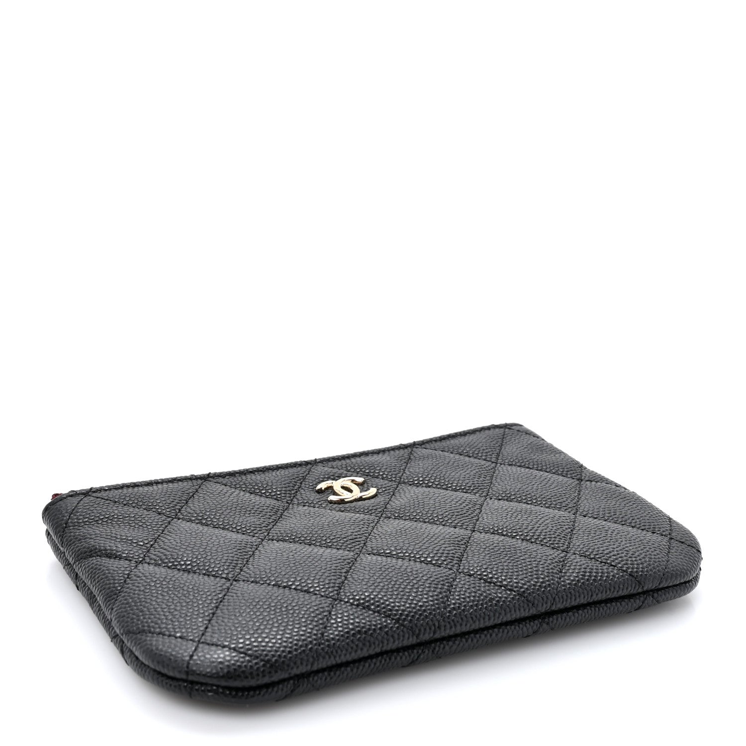 Chanel Caviar Quilted Small Cosmetic Case Black 4 of 8