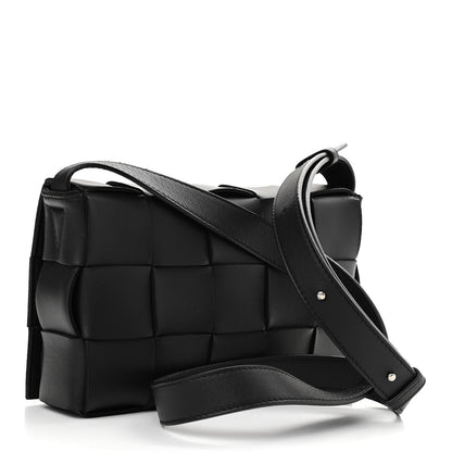 Bottega Veneta Lambskin Maxi Intrecciato Cassette Crossbody Bag Black 3 of 13