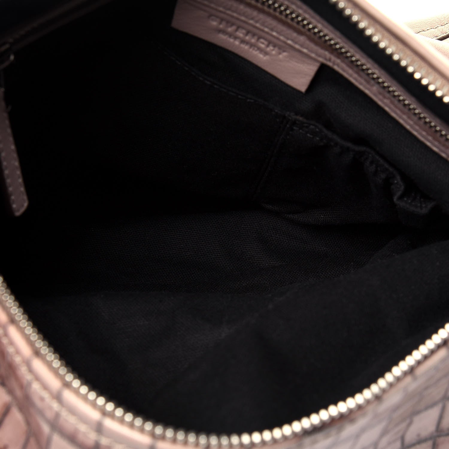 Givenchy Calfskin Crocodile Embossed Medium Pandora Taupe 6 of 20