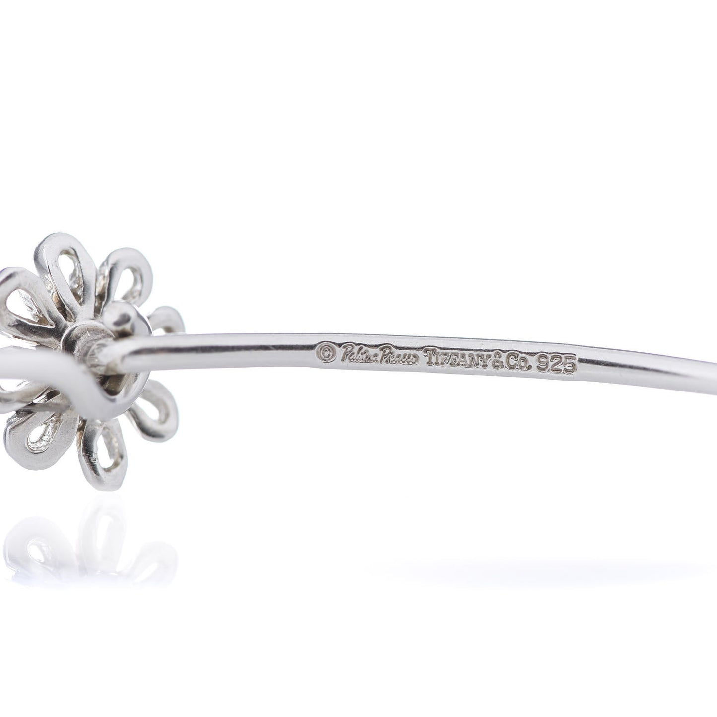 Sterling Silver 18K Yellow Gold Paloma Picasso Daisy Bangle Bracelet
