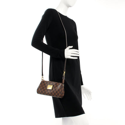 Louis Vuitton Damier Ebene Eva Clutch 3 of 13