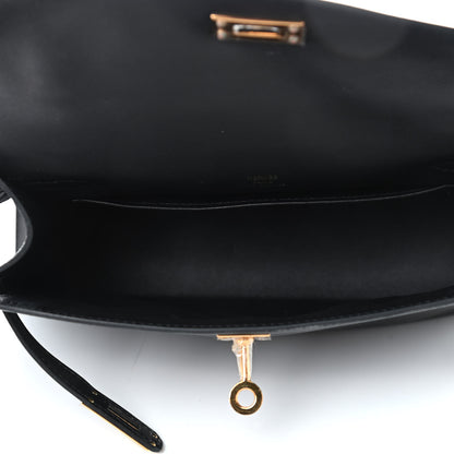 Hermes Swift Kelly Pochette Clutch Black 6 of 25