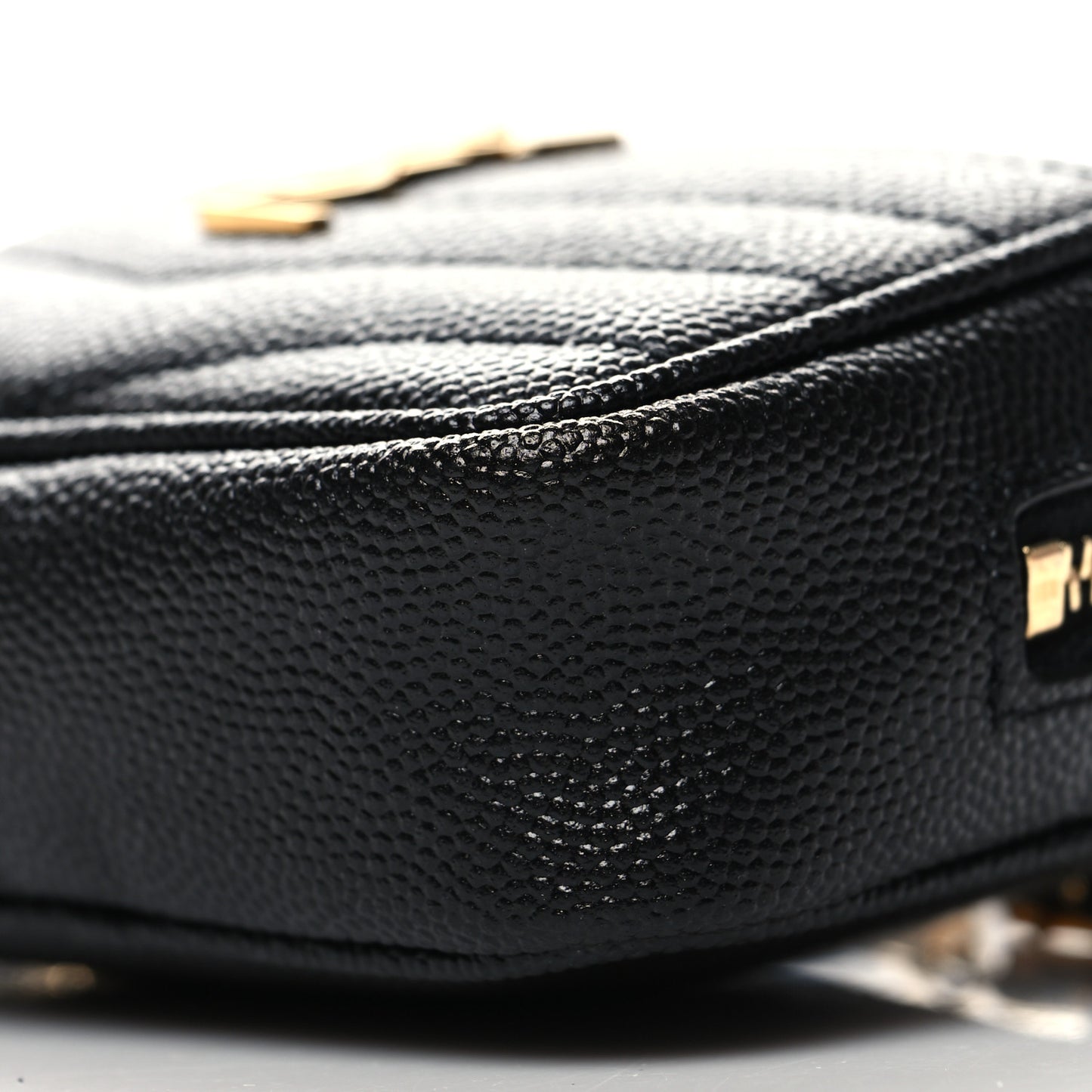 Grain De Poudre Matelasse Monogram Baby Lou Camera Bag Black