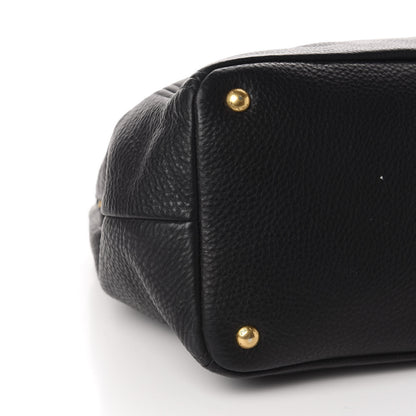 Prada Vitello Daino Tote Black 6 of 12