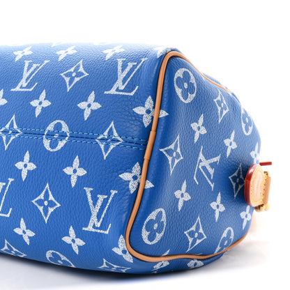 Louis Vuitton Calfskin Monogram Speedy P9 Bandouliere 20 Blue 10 of 10