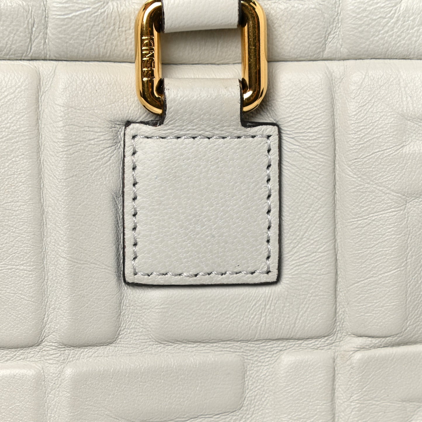 Nappa FF 1974 Embossed Small Boston White