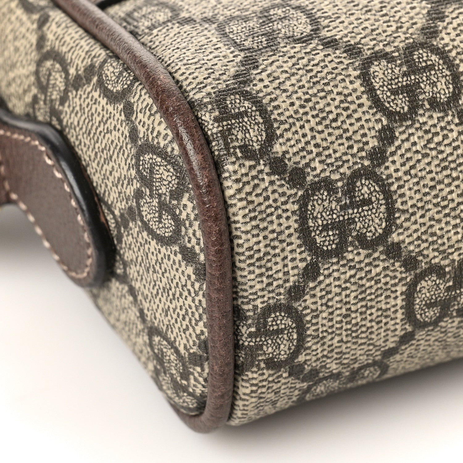 Gucci GG Supreme Monogram Web Mini Ophidia Shoulder Bag Brown 7 of 9