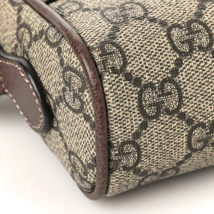 Gucci GG Supreme Monogram Web Mini Ophidia Shoulder Bag Brown 7 of 9