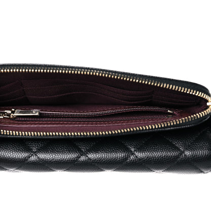 Chanel Caviar Quilted Flap Phone Holder With Chain Black 6 of 12