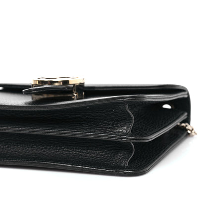 Gucci Dollar Calfskin Small Interlocking G Shoulder Bag Black 9 of 9