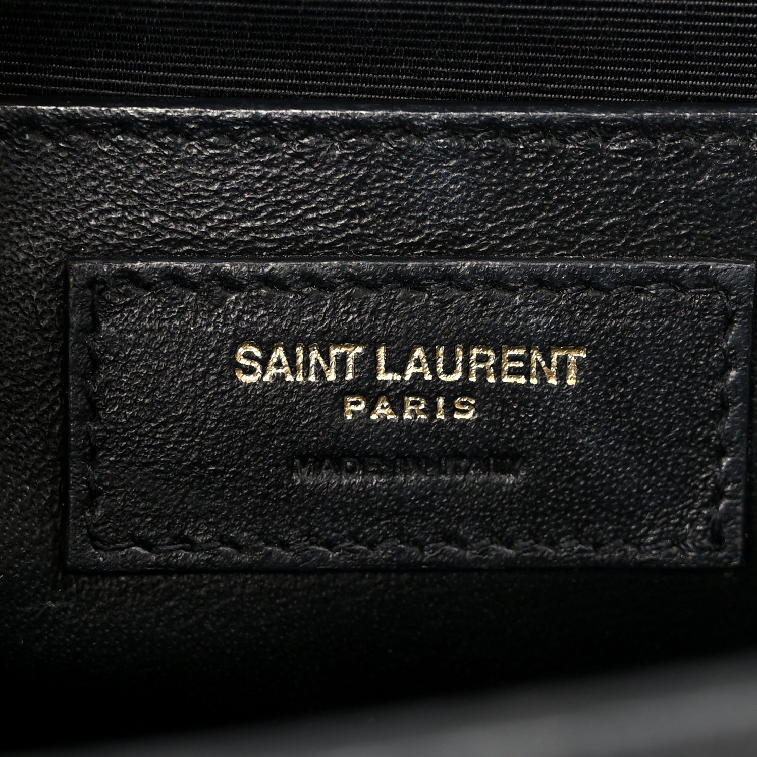 Saint Laurent Grain De Poudre Textured Mixed Matelasse Triquilt Medium Monogram Satchel Black 7 of 12